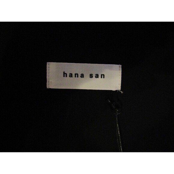 Hana San Vest Black 2 Button Hi-Low Pleated Retail $149 NWT Womens Size 40 US L - Picture 5 of 7